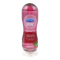 Durex Play Massage 2-In-1 Intimate Lube & Massage Gel, Aloe Vera, 200ml